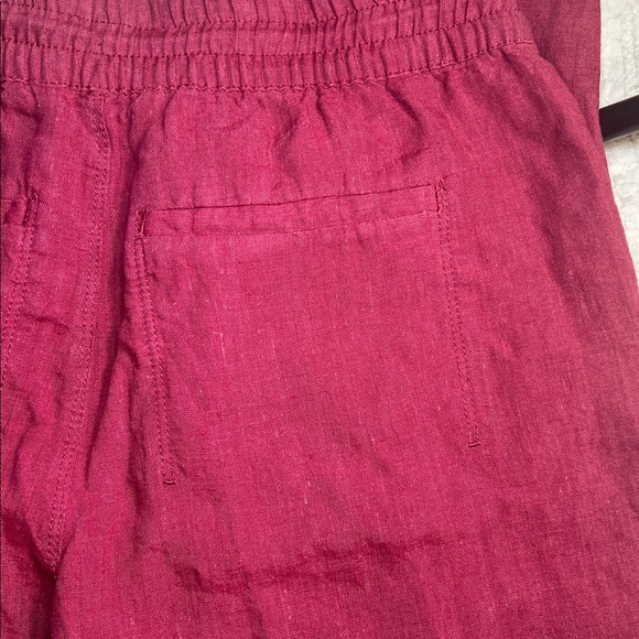 Athleta 100% linen Pink joggers size 6 - Picture 11 of 12